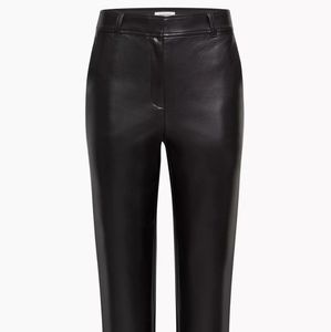 Babaton Cropped Vegan Leather Pants Size 8